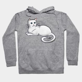 Cat - American Shorthair - White Hoodie